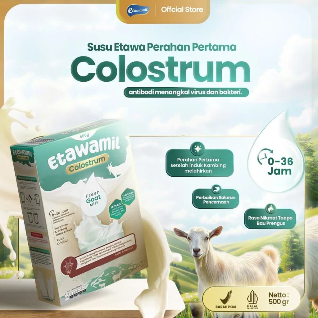 ETAWAMIL - Susu Kambing Etawa Kolostrum 500 Gram
